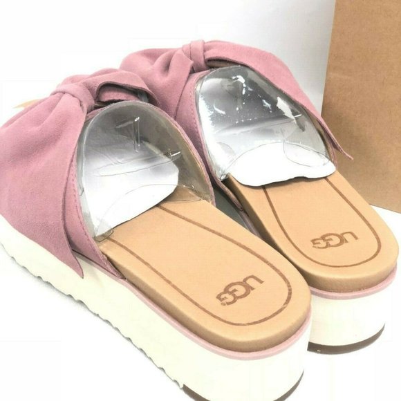 pink ugg slides women